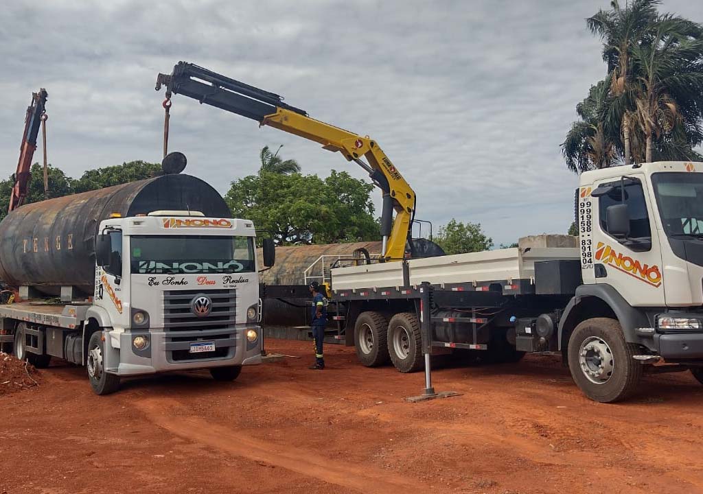 Remoção de tanque